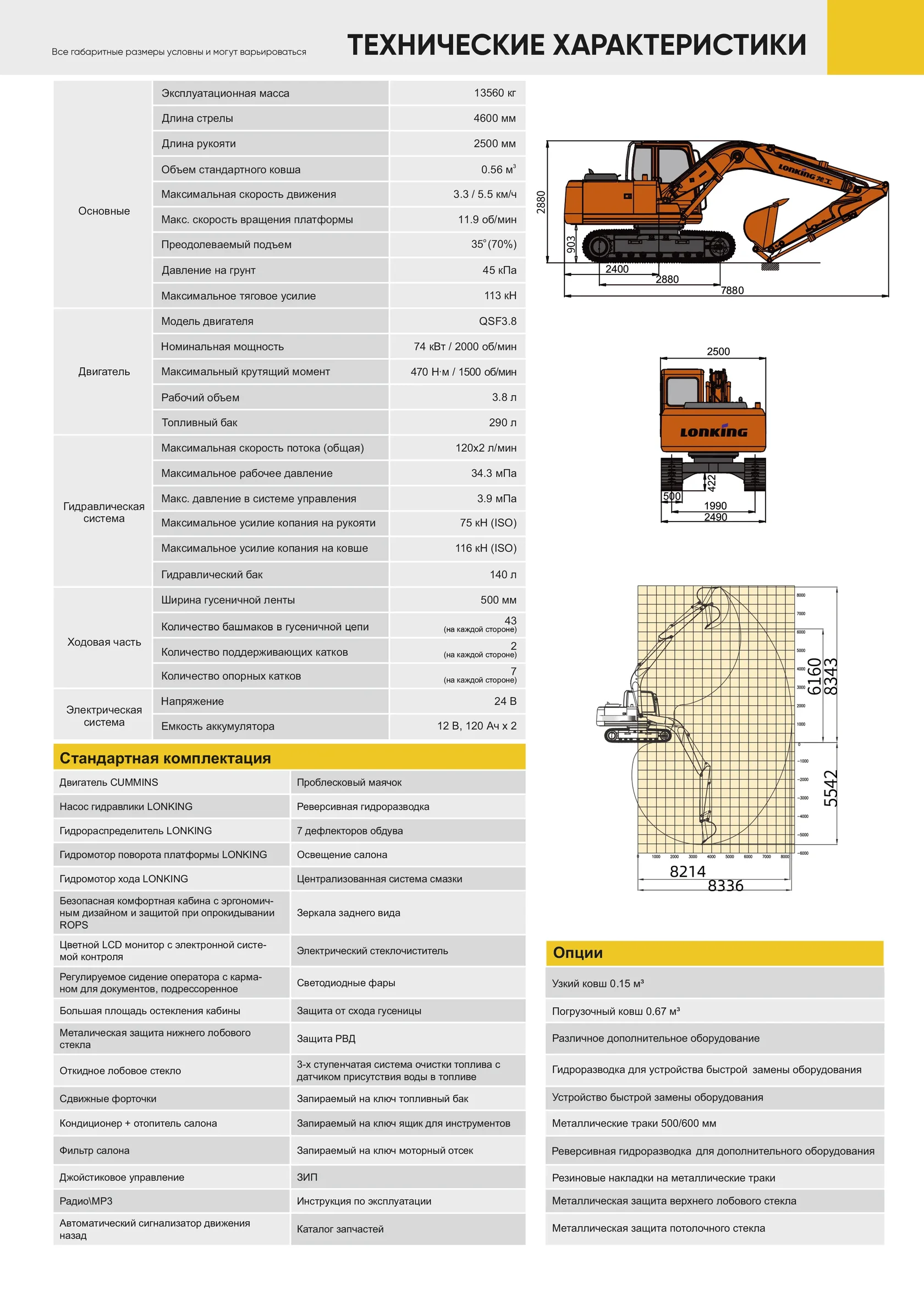 Гусеничный экскаватор LONKING CDM 6135