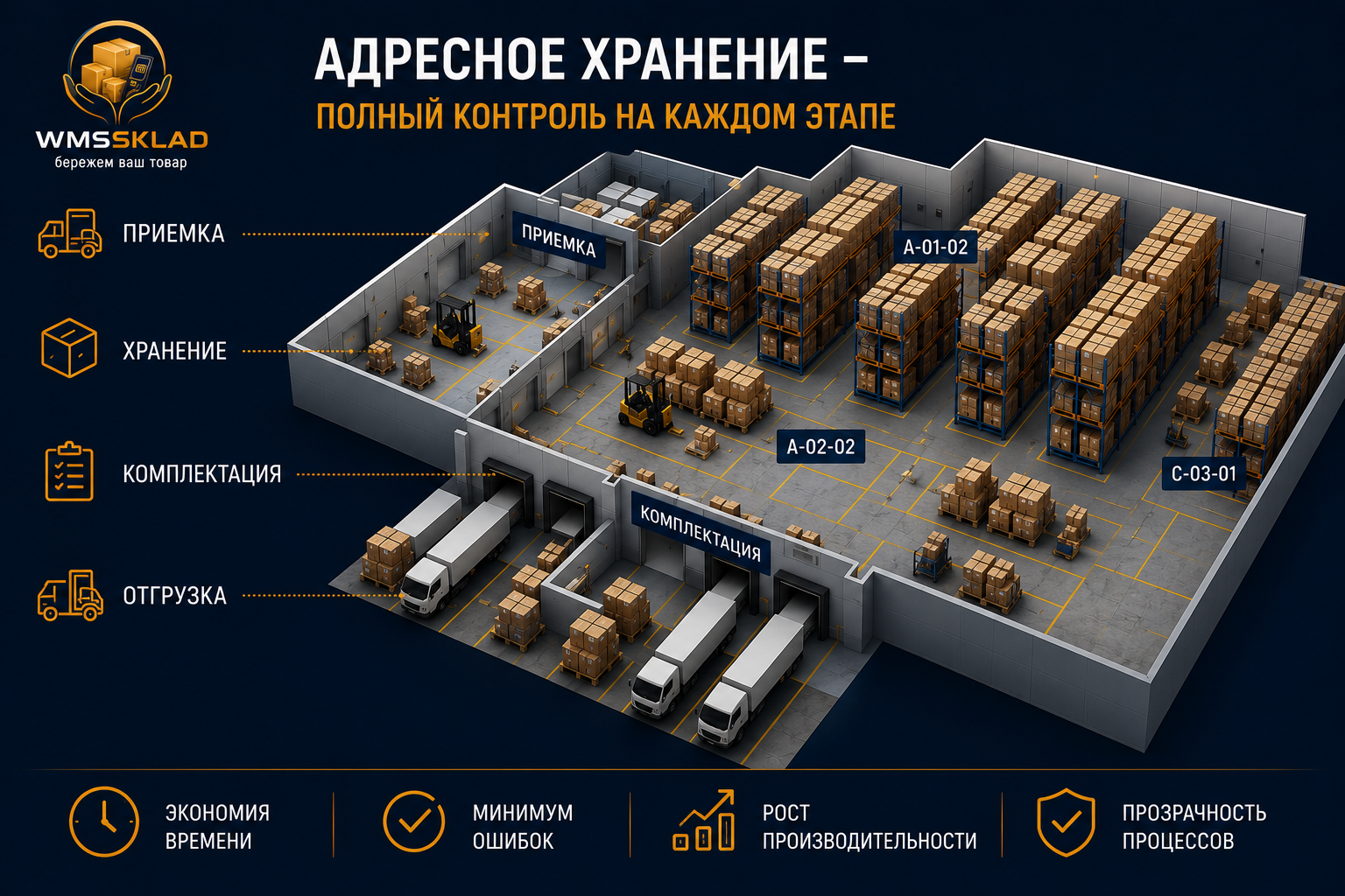 От хаоса к порядку — До, Процесс, После