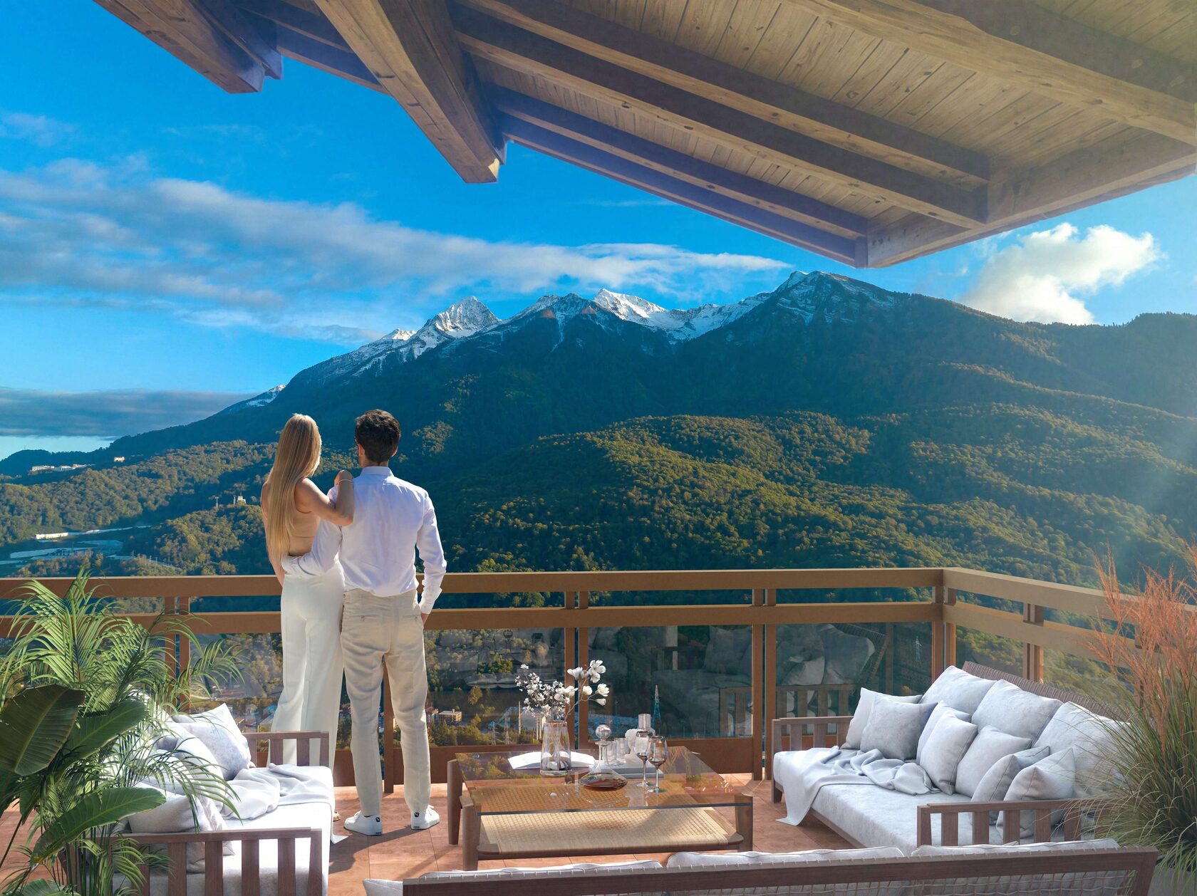 Скайвилль Красная Поляна — общий вид комплекса