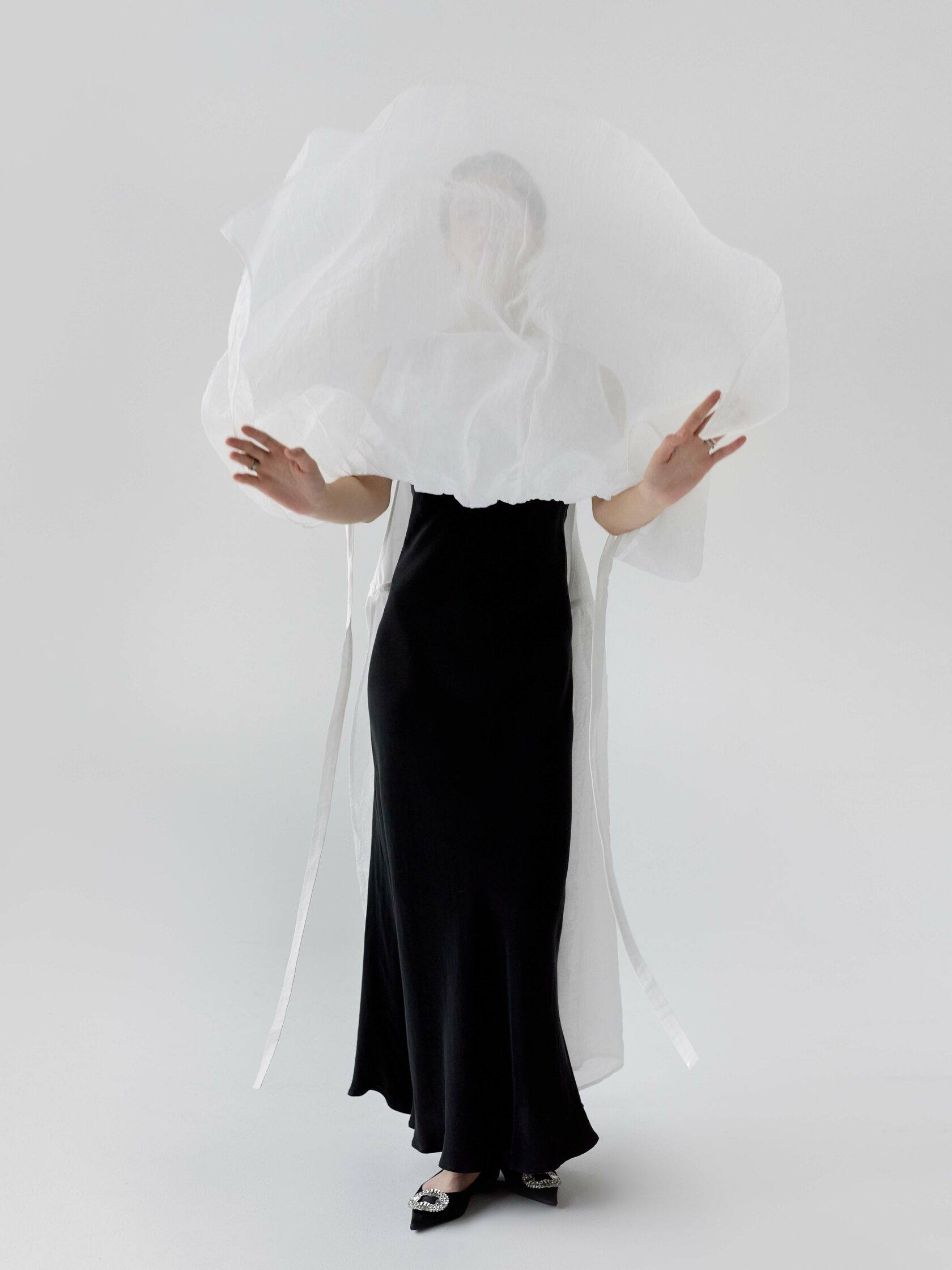 Сарафан-фартук " Париж" белый