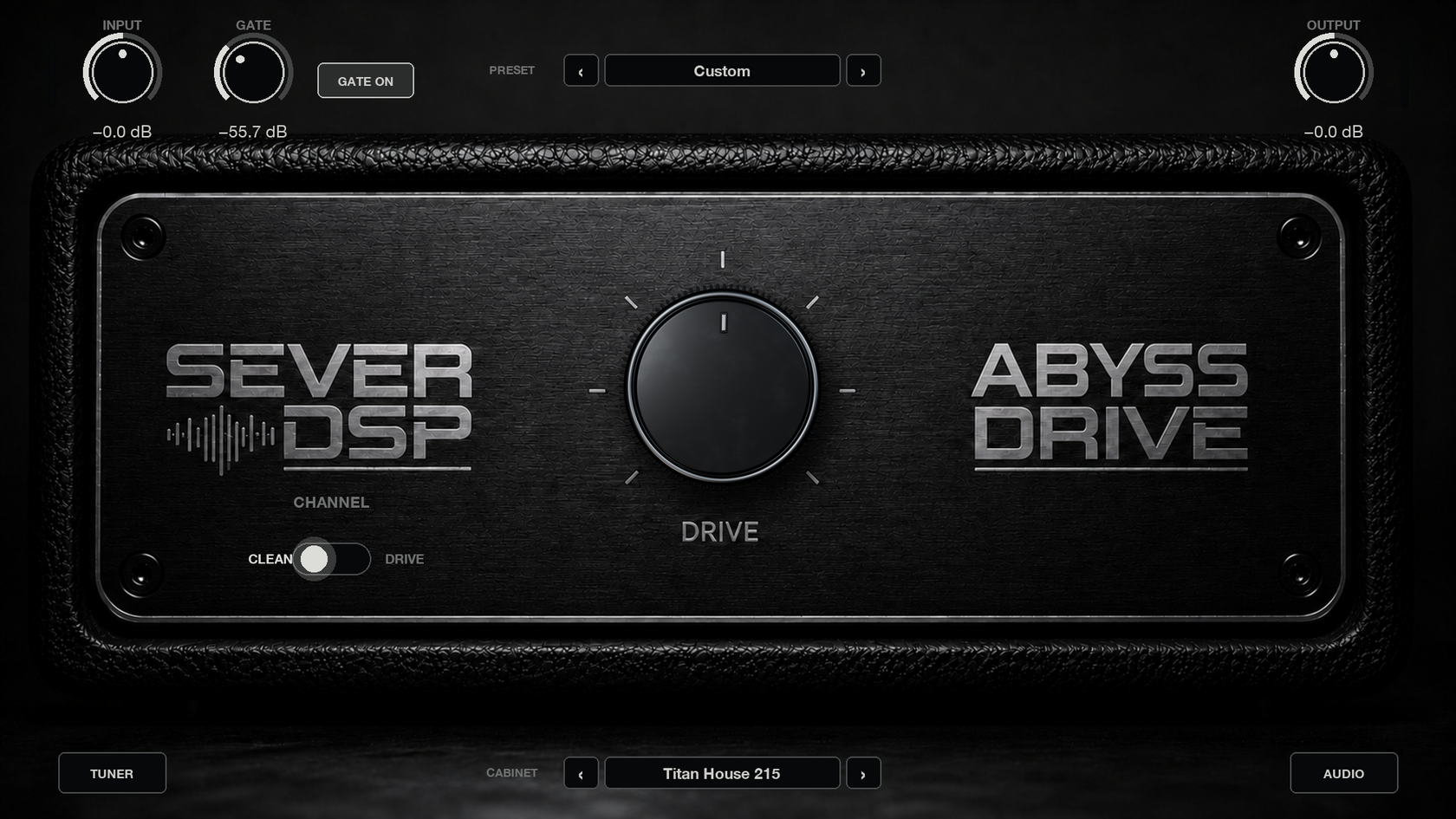 SEVER DSP Abyss Bass Drive interface