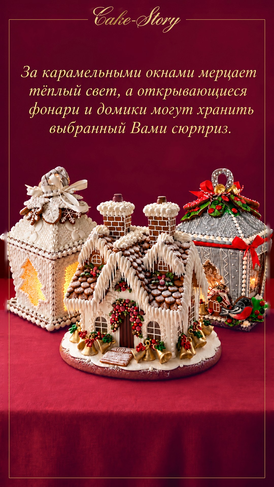 Пряничные фонари и домики — Cake-Story