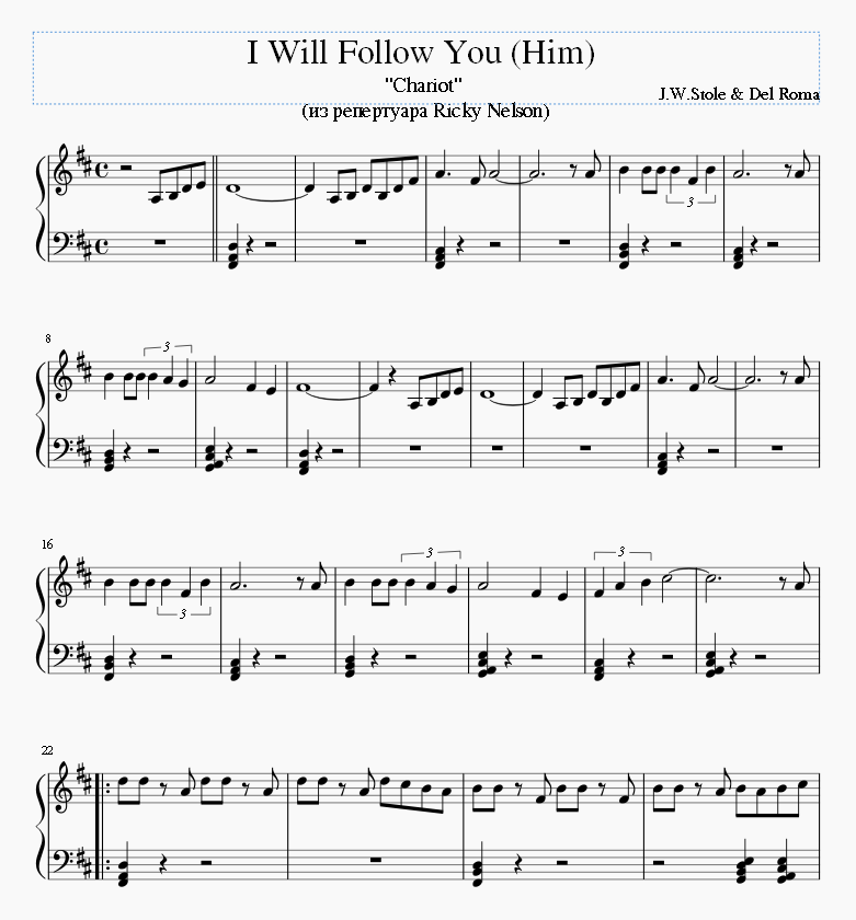 I Will Follow You (Him)