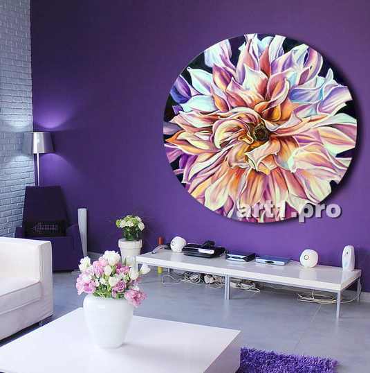 картина в подарок круглая