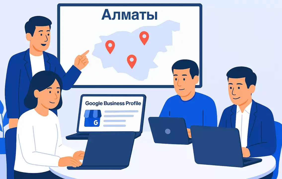 Специалисты маркетингового агентства Метриум разрабатывают план действий для бизнеса в Алматы