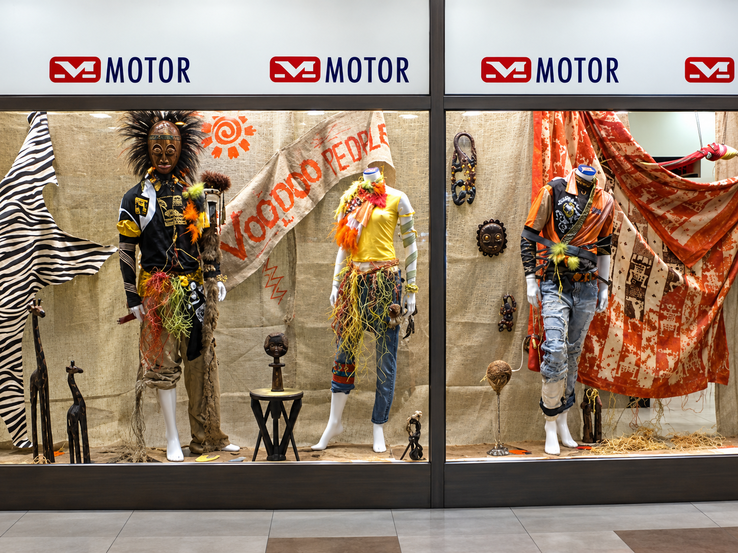 Витрина MOTOR Voodoo People для новой коллекции