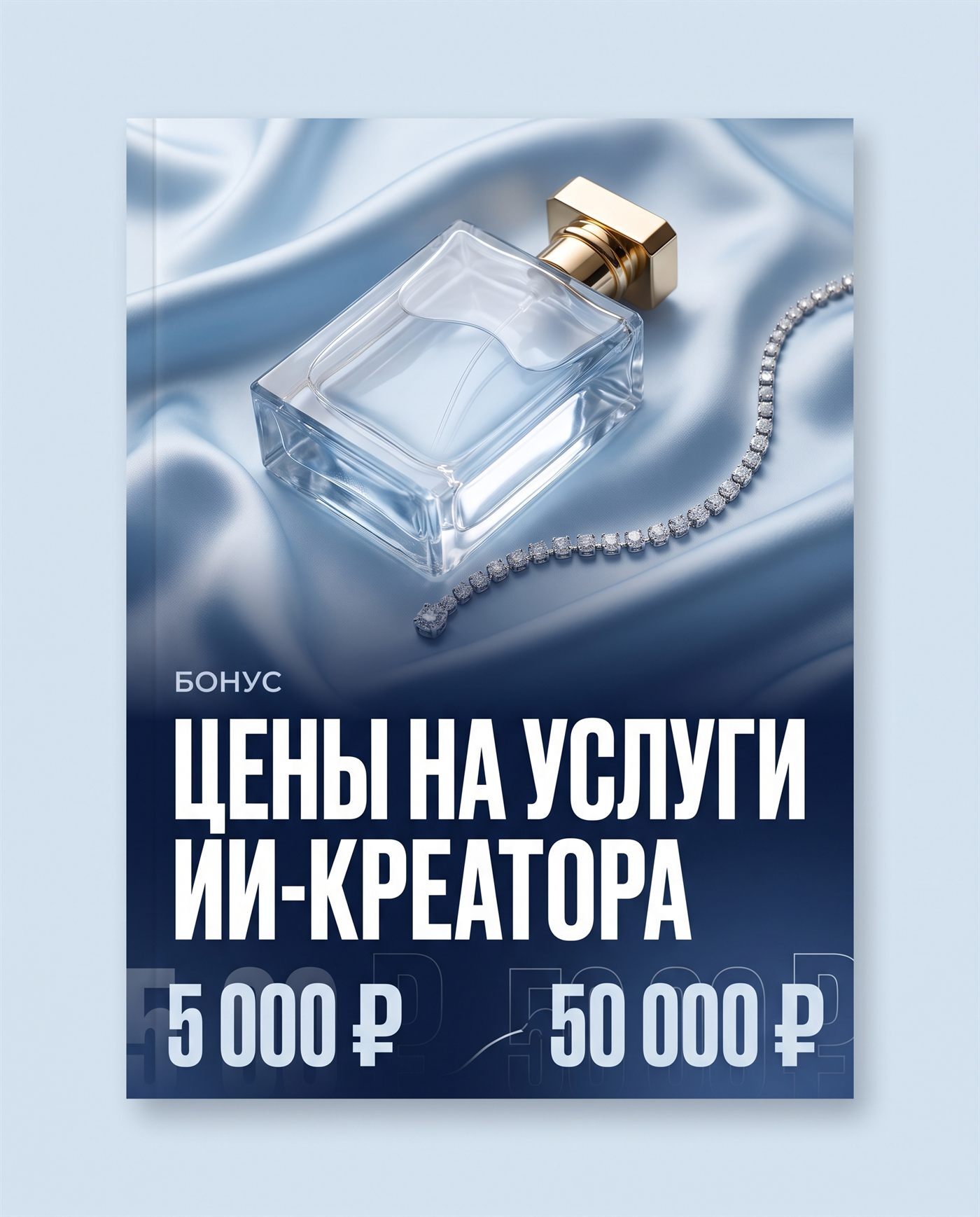 Цены на услуги ИИ-креатора