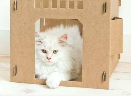 Делаем домик для кота своими руками из разных материалов