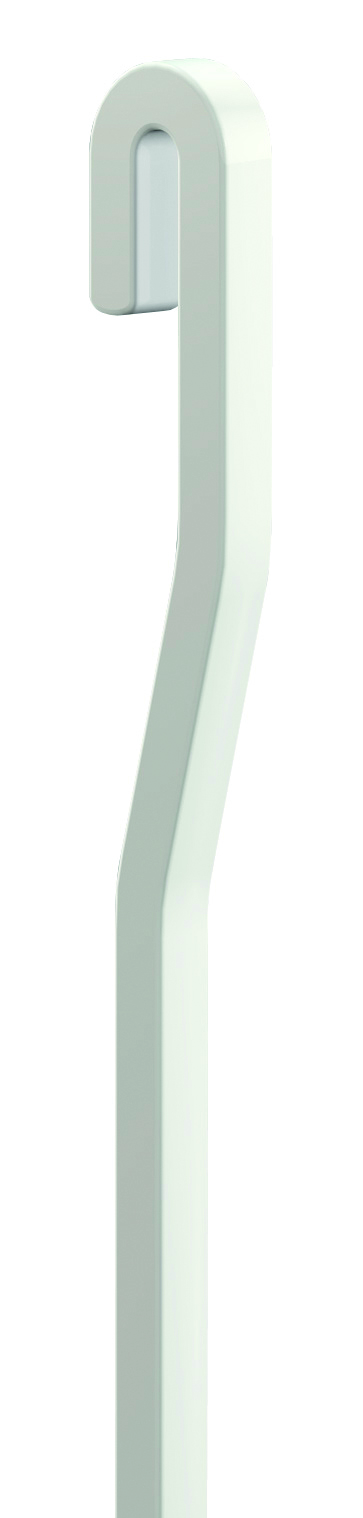 Стержень S-образный белый 4мм