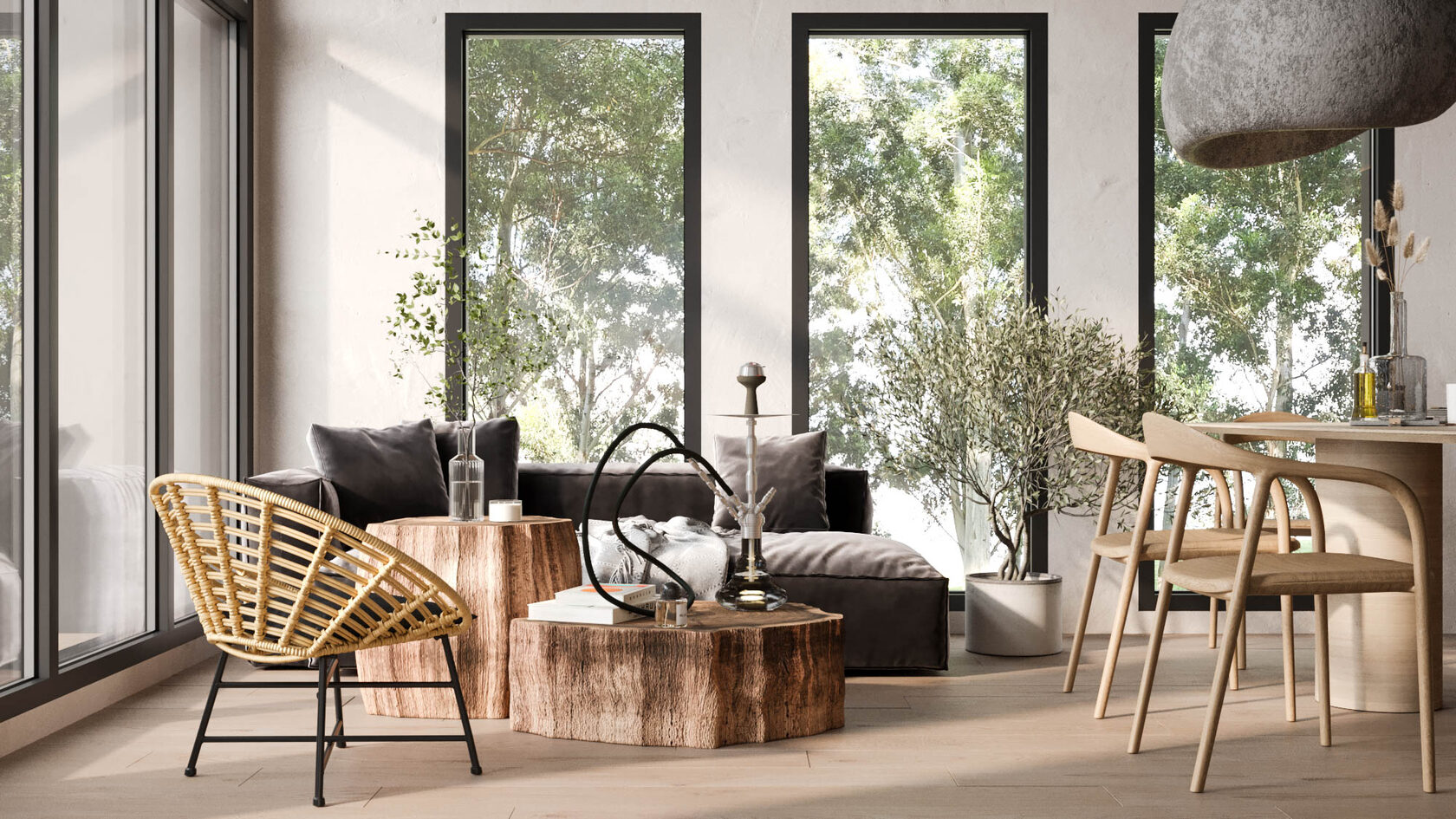 Дизайн базы отдыха 800 м², Шерегеш | Проект под ключ от Khaikina Design