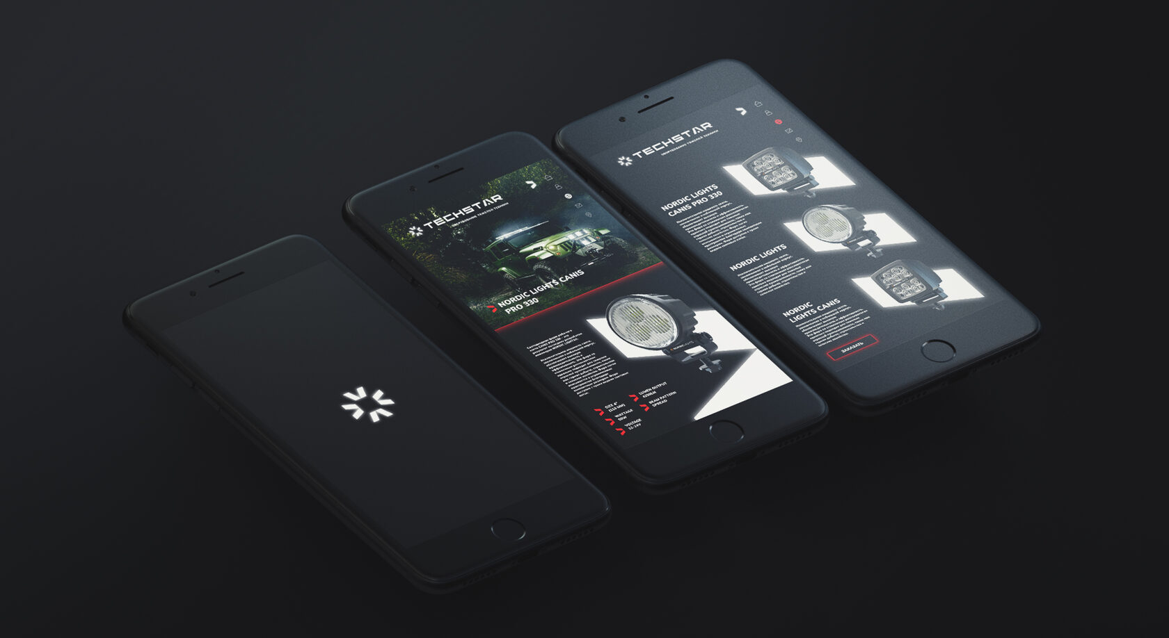 Мобильная версия сайта TechStar