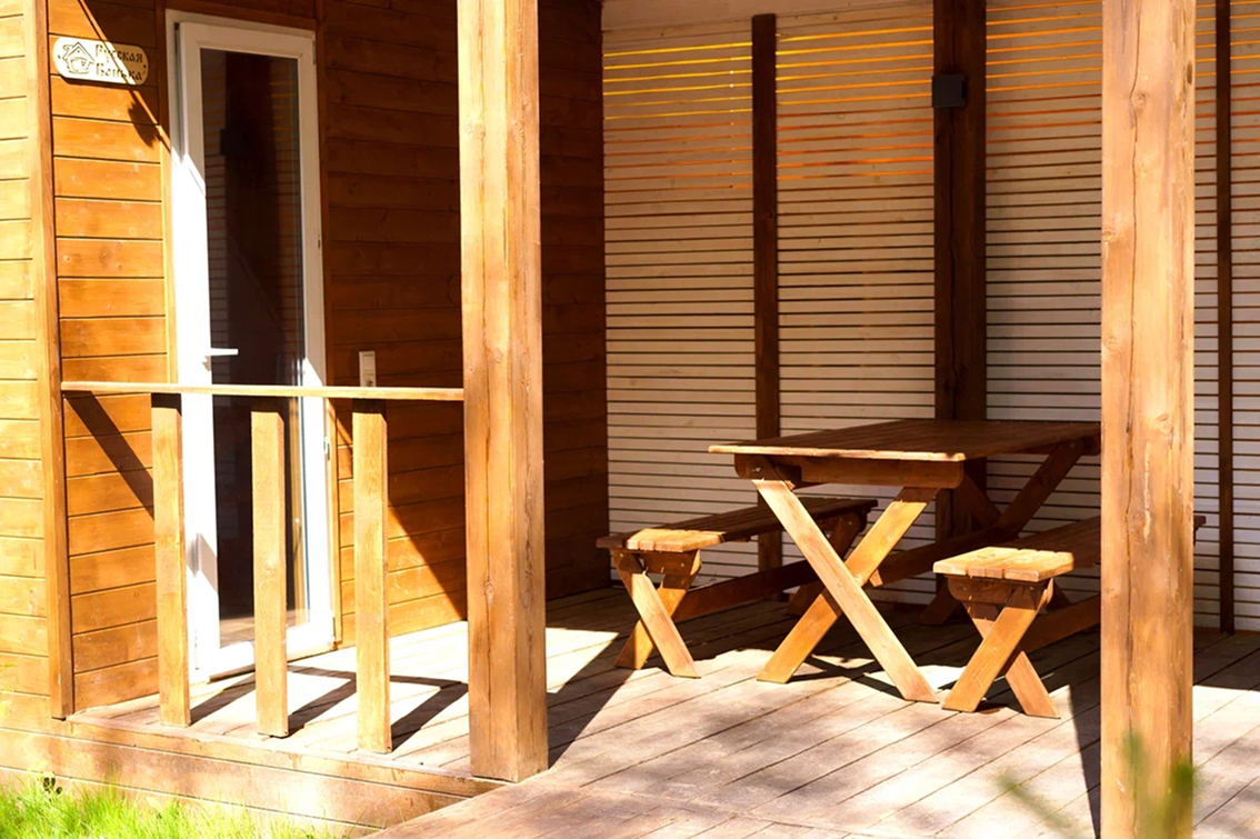 баня в а-фрейм домике в Балашихе