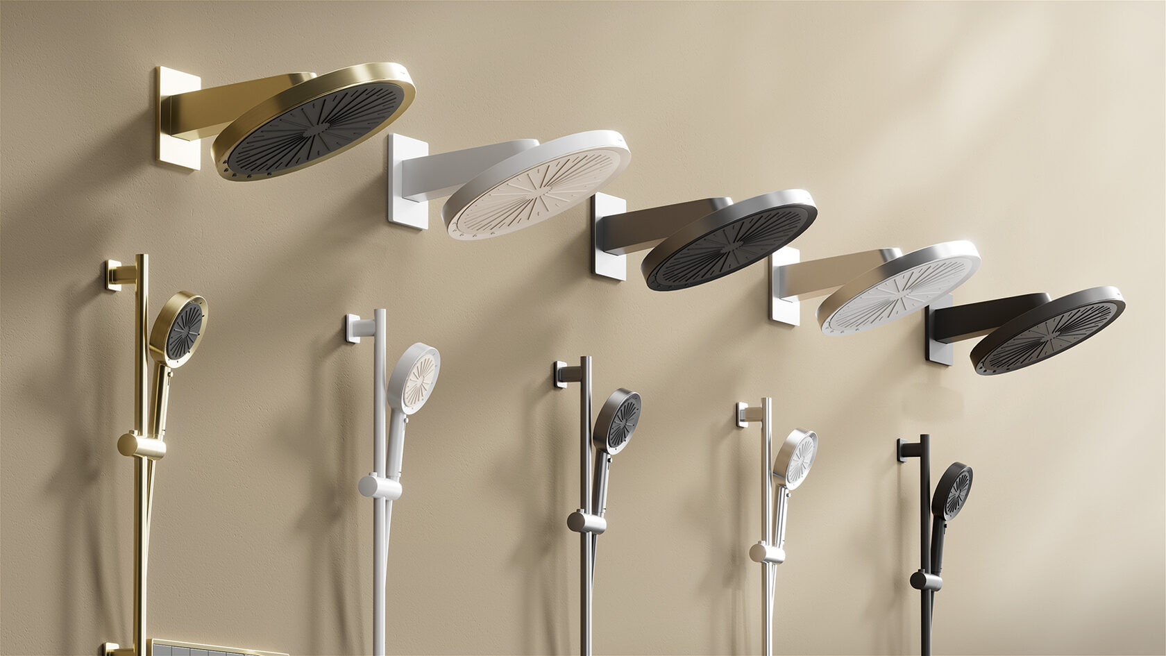 Все цвета скрытой душевой системы ARQ14H889 ARROW