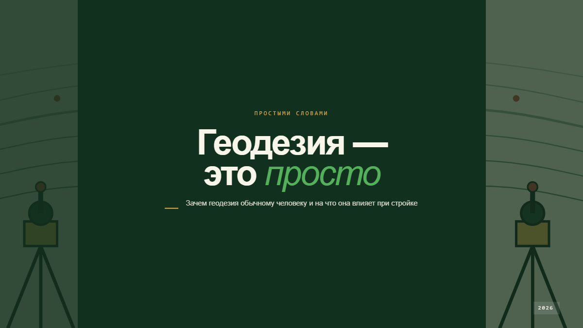 Геодезист с GNSS-оборудованием выполняет замеры на земельном участке