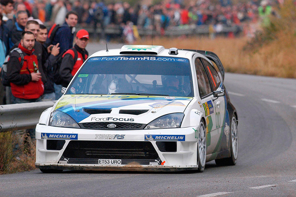 Франсуа Дюваль и Стефан Прево, Ford Focus RS WRC '04 (ET53 URO), ралли Каталония 2004