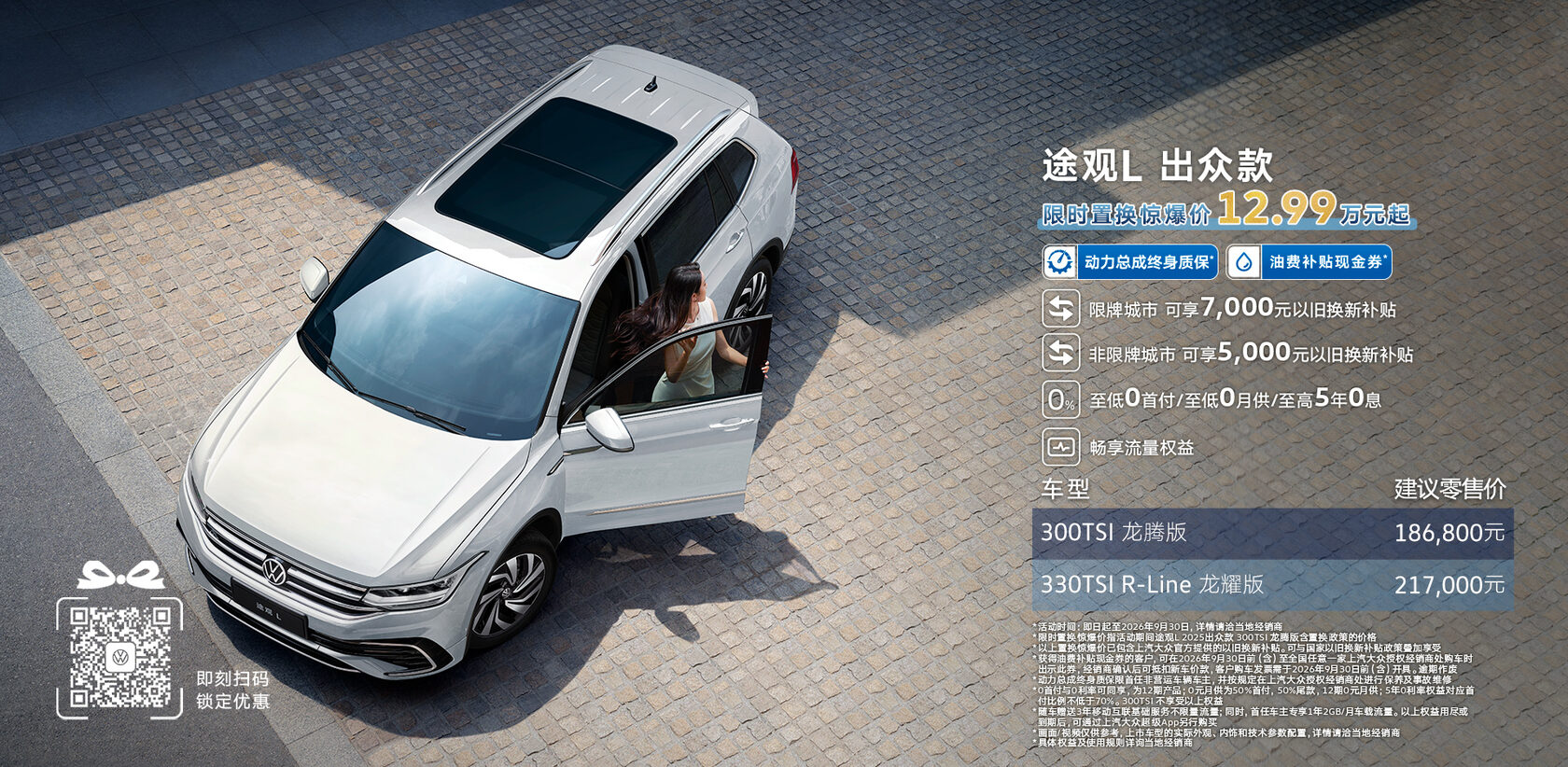 Volkswagen Tiguan L, вид сверху