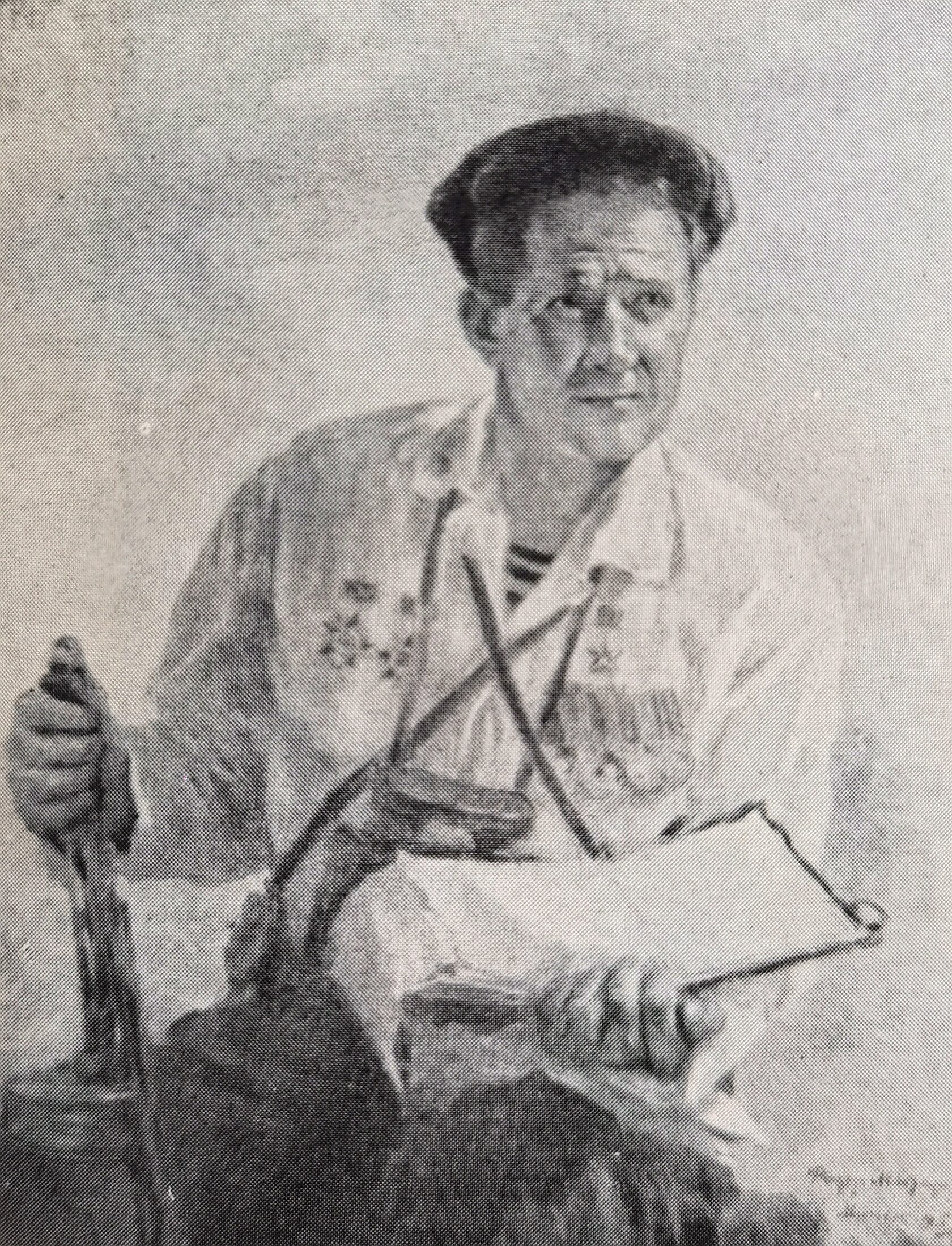 Герой Советского Союза , командир партизанского отряда в Белоруссии Р.Н. Мочульский, 1945 г.