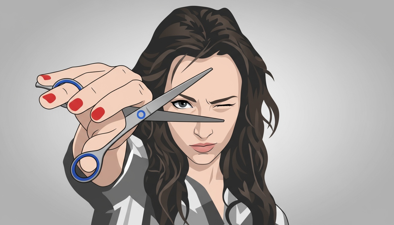 Парикмахерские ножницы Mizuka с клиновидным полотном