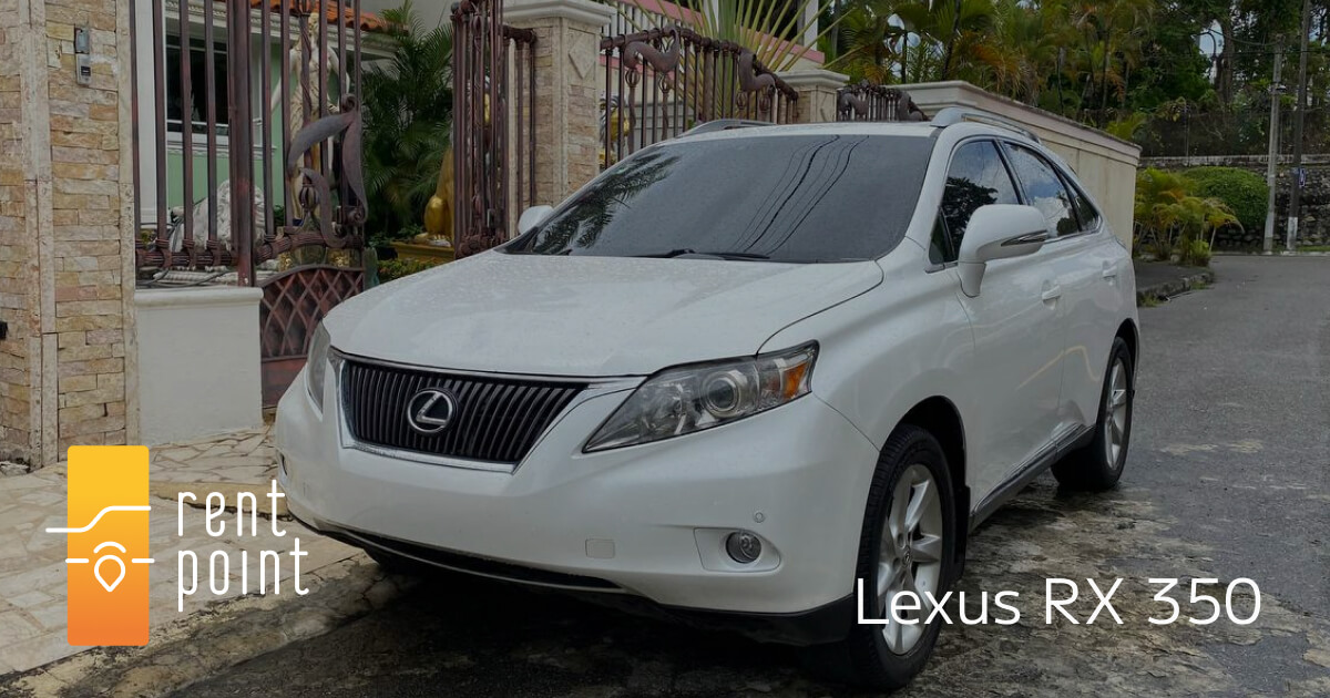Rent a Lexus RX350 in Punta Cana