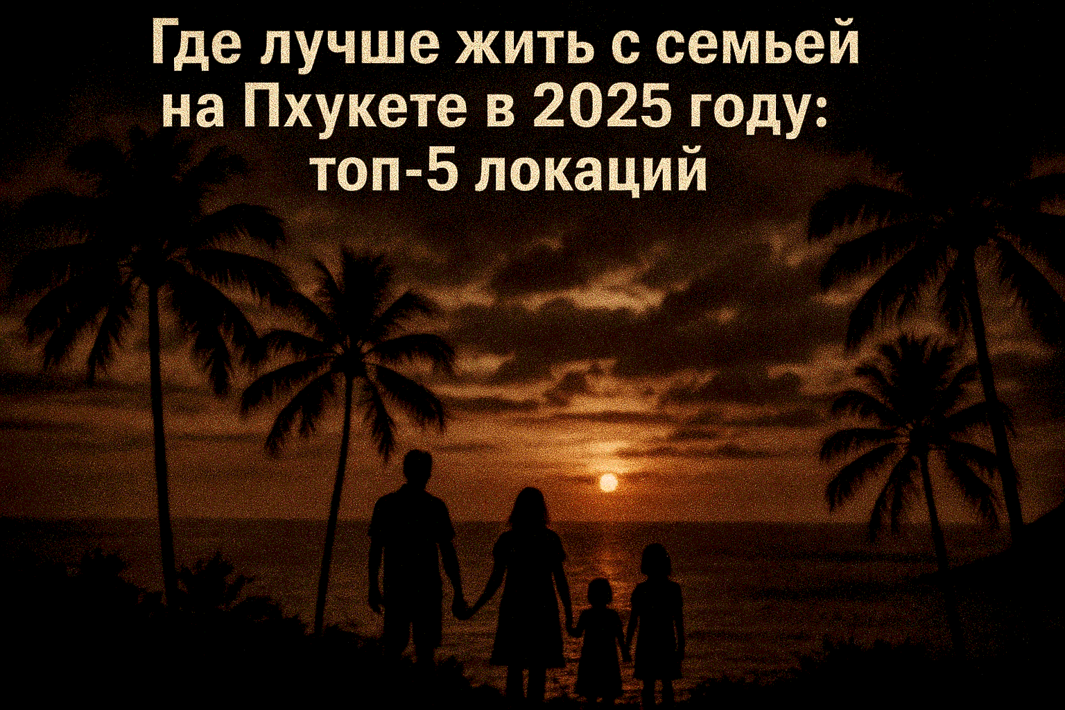 Где лучше жить с семьей на Пхукете в 2025 году: топ-5 локаций Пхукет — тропический рай, идеально подходящий для семейной жизни благодаря теплому климату, безопасной обстановке и развитой инфраструктуре. Выбор района для жизни с детьми требует учета таких