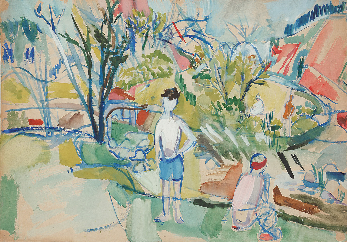 Пейзаж с купальщиками. 1932–1934