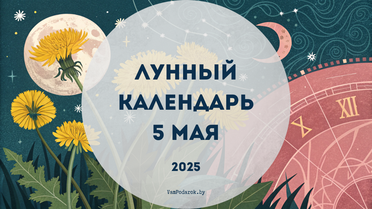 Лунный календарь на 5 мая 2025 года