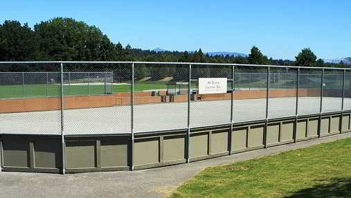 установка хоккейных коробок