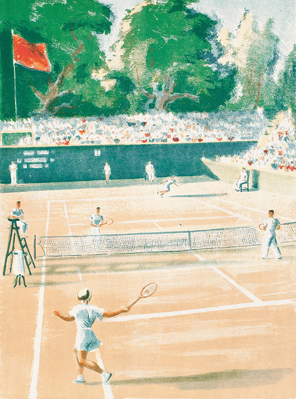 Теннисный матч. 1940 