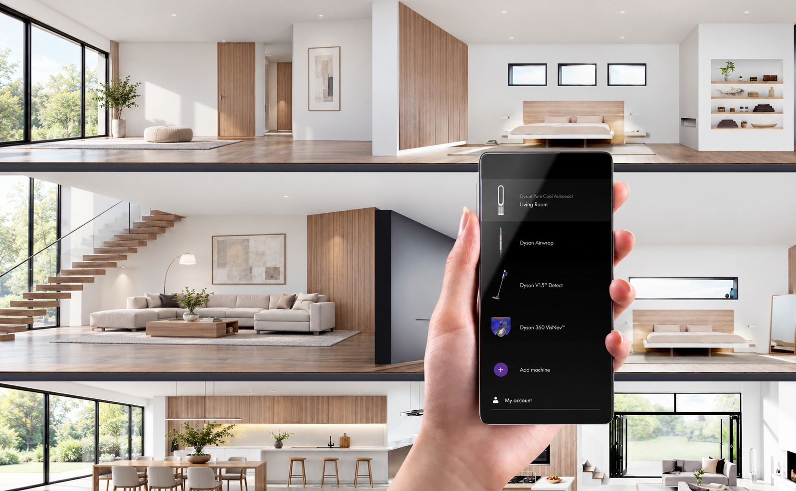Телефон с интерфейсом официального приложения MyDyson