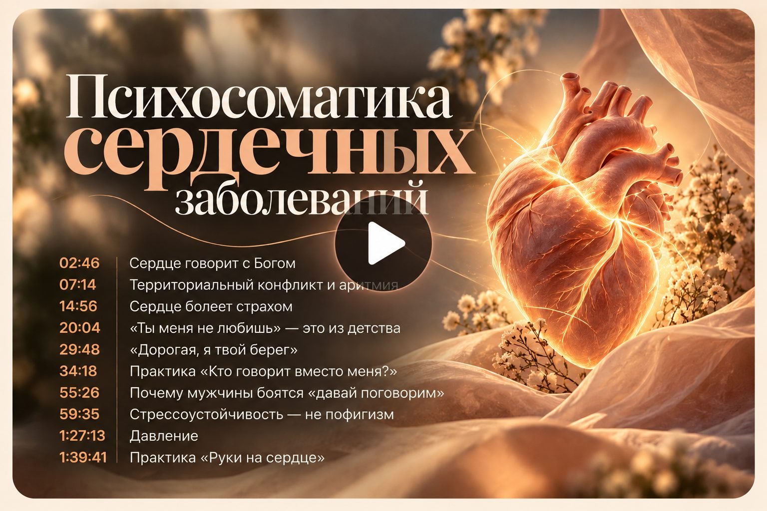Обложка разбора «Психосоматика сердечных заболеваний»