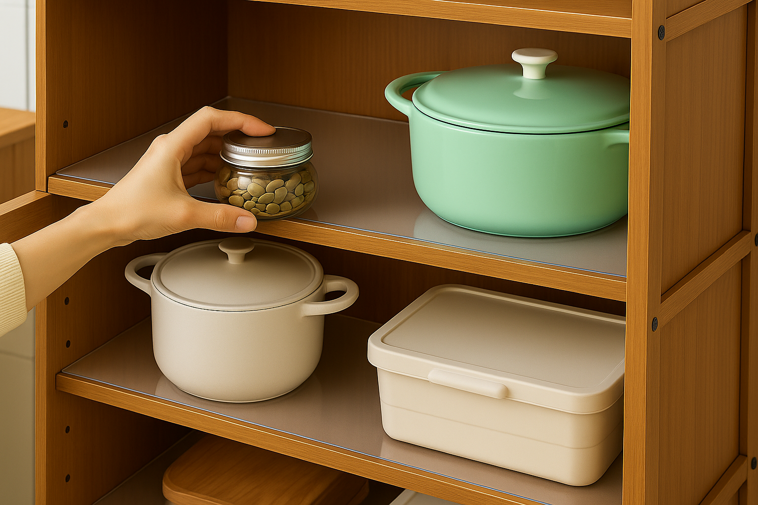 Чистота и порядок в кухонных шкафах: всё начинается с коврика