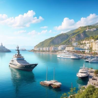 фото Сочи будущего морпорт с видом на море и яхту