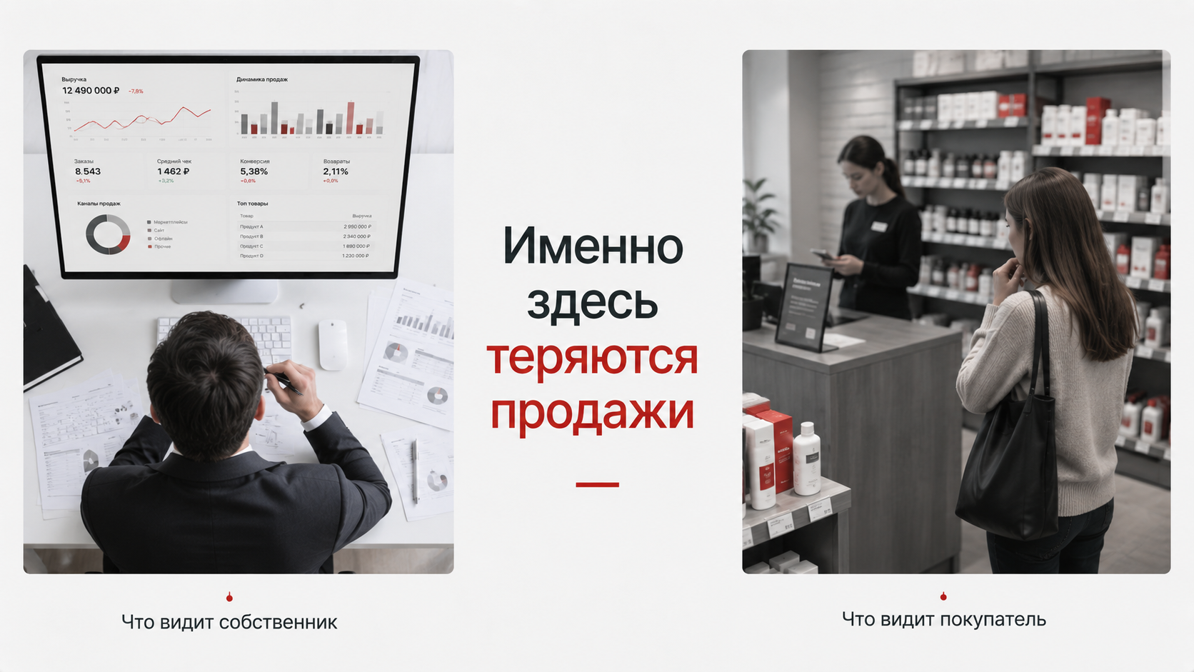 Разница между взглядом собственника и покупателя в точке продаж