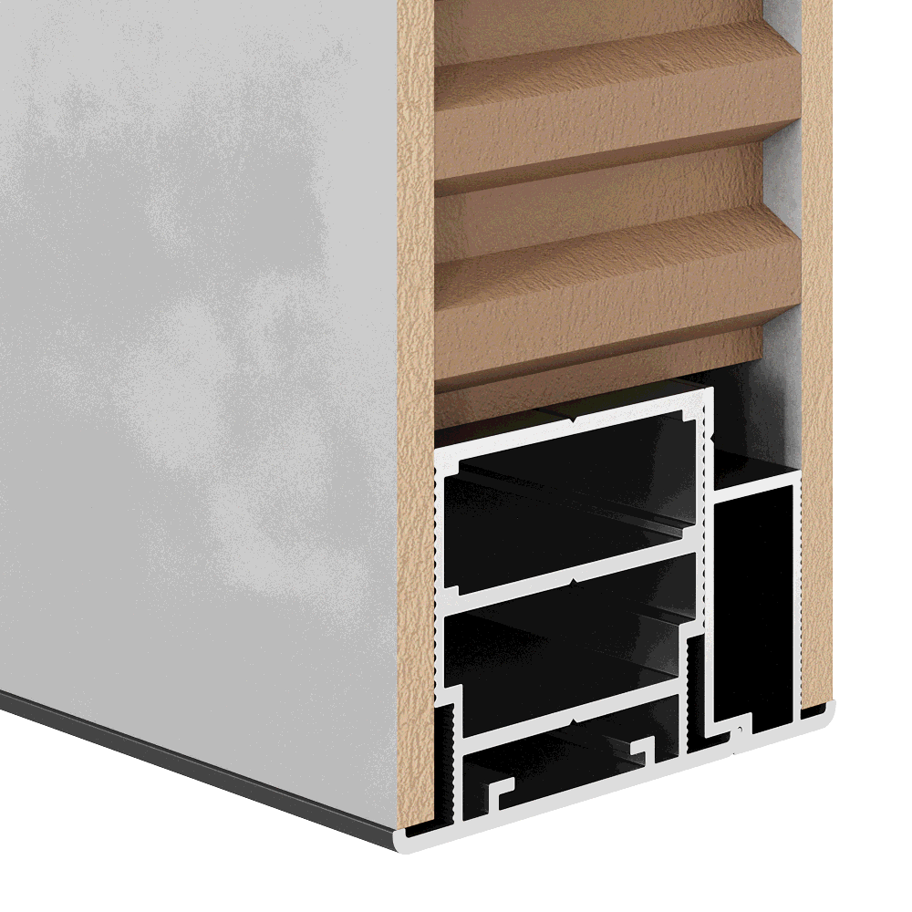 Система каркаса полотна 45 мм. Каркас полотна и алюминиевый профиль для ...