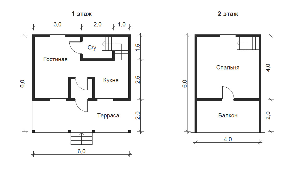 Проект дома 6x6