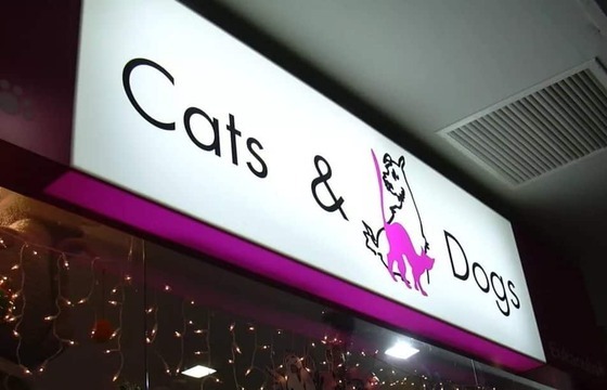 Световой короб для зоомагазина