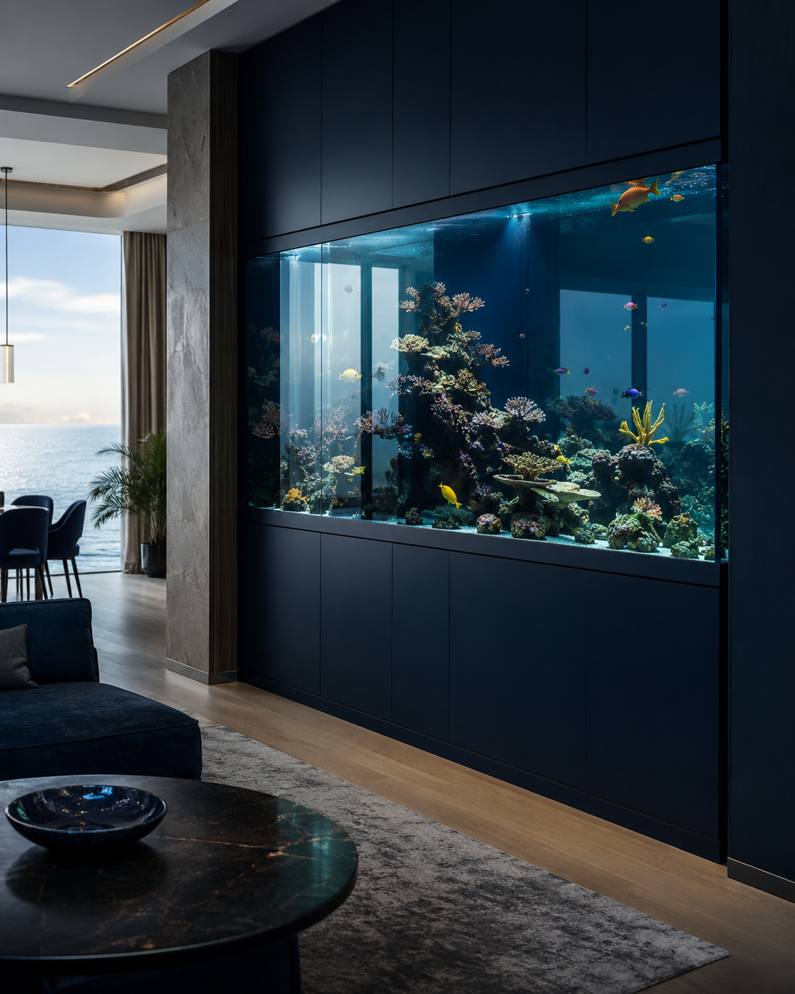 Премиальный аквариум Stellex Aqua в интерьере