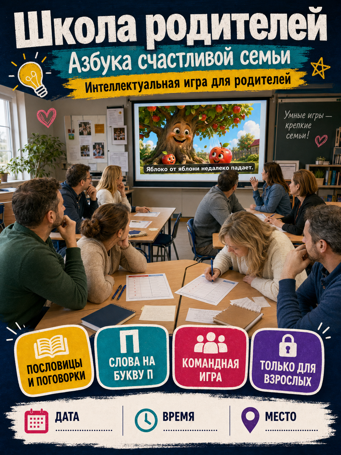Школа родителей — интеллектуальная игра для родителей