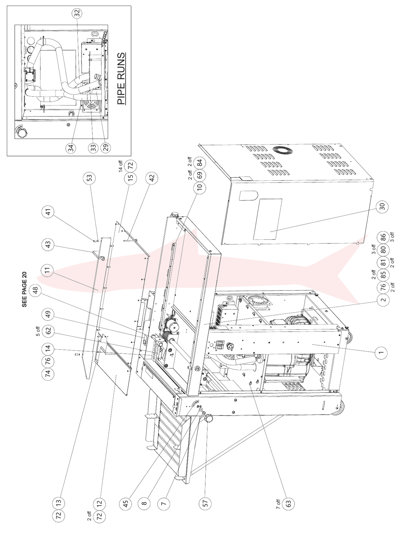 Morgana AutoCreaser Pro 50 760820S Final Assembly — схема деталей, Вид 2