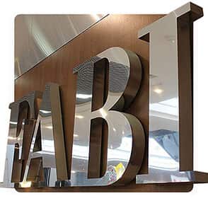 Рекламные буквы из металла FABI