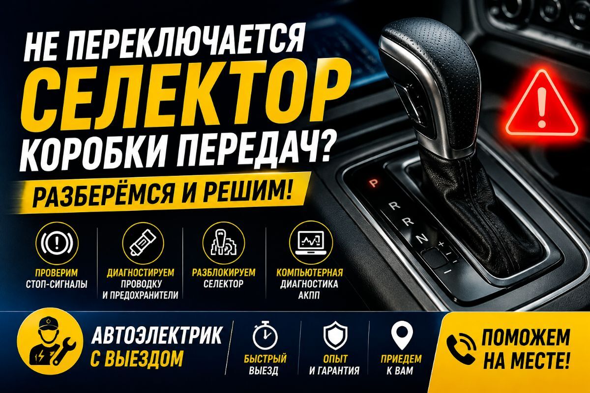 Не переключается селектор АКПП