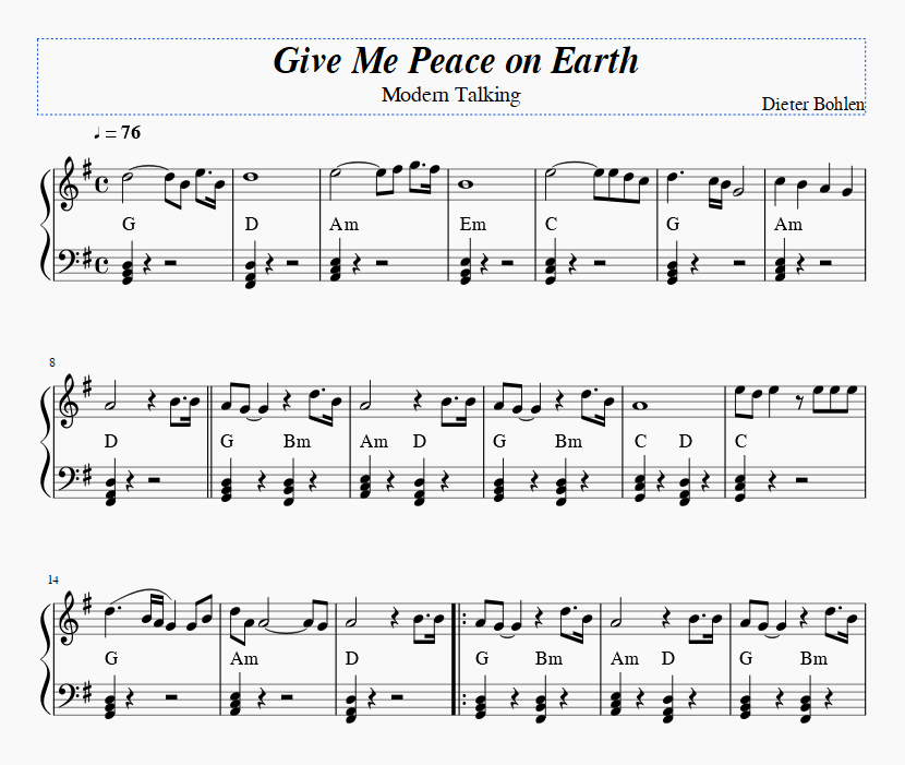 Give Me Peace On Earth