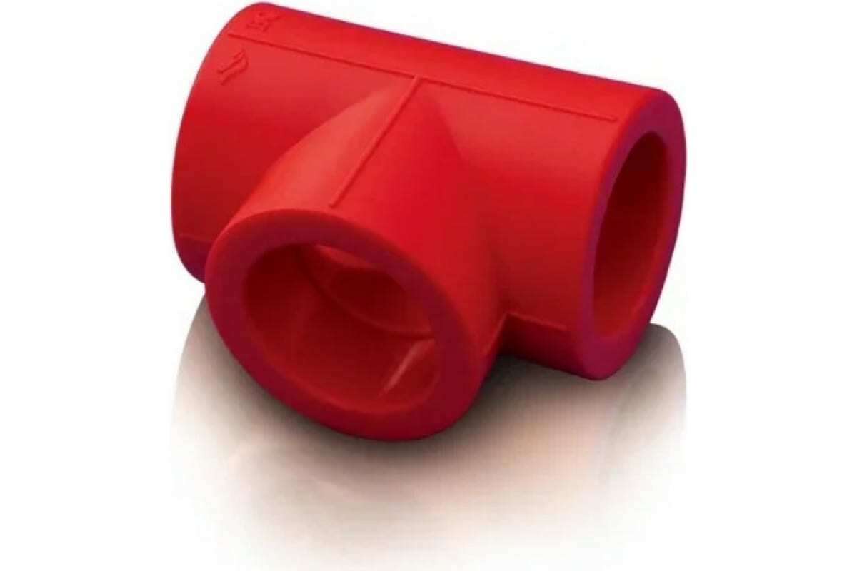 Тройники полипропиленовые красные (PP-R) для противопожарных систем ...