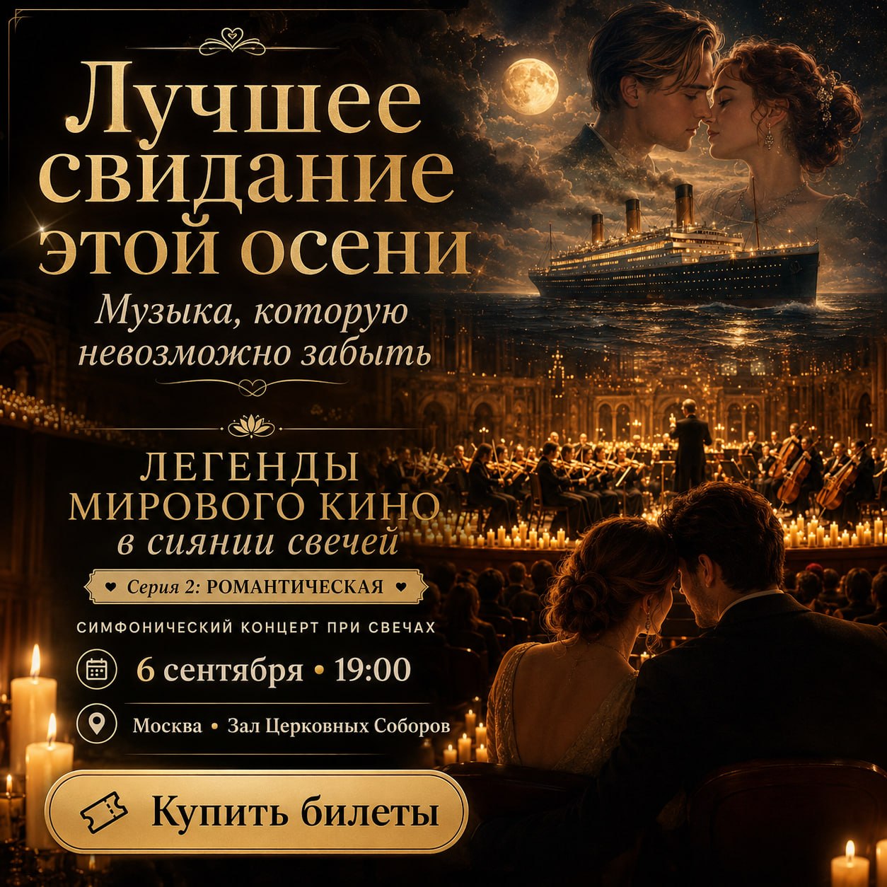 Лучшее свидание этой осени — симфонический концерт при свечах