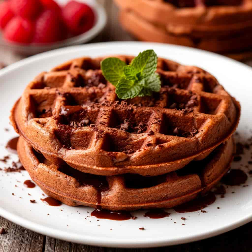 Полезные шоколадные вафли с йогуртом для правильного питания