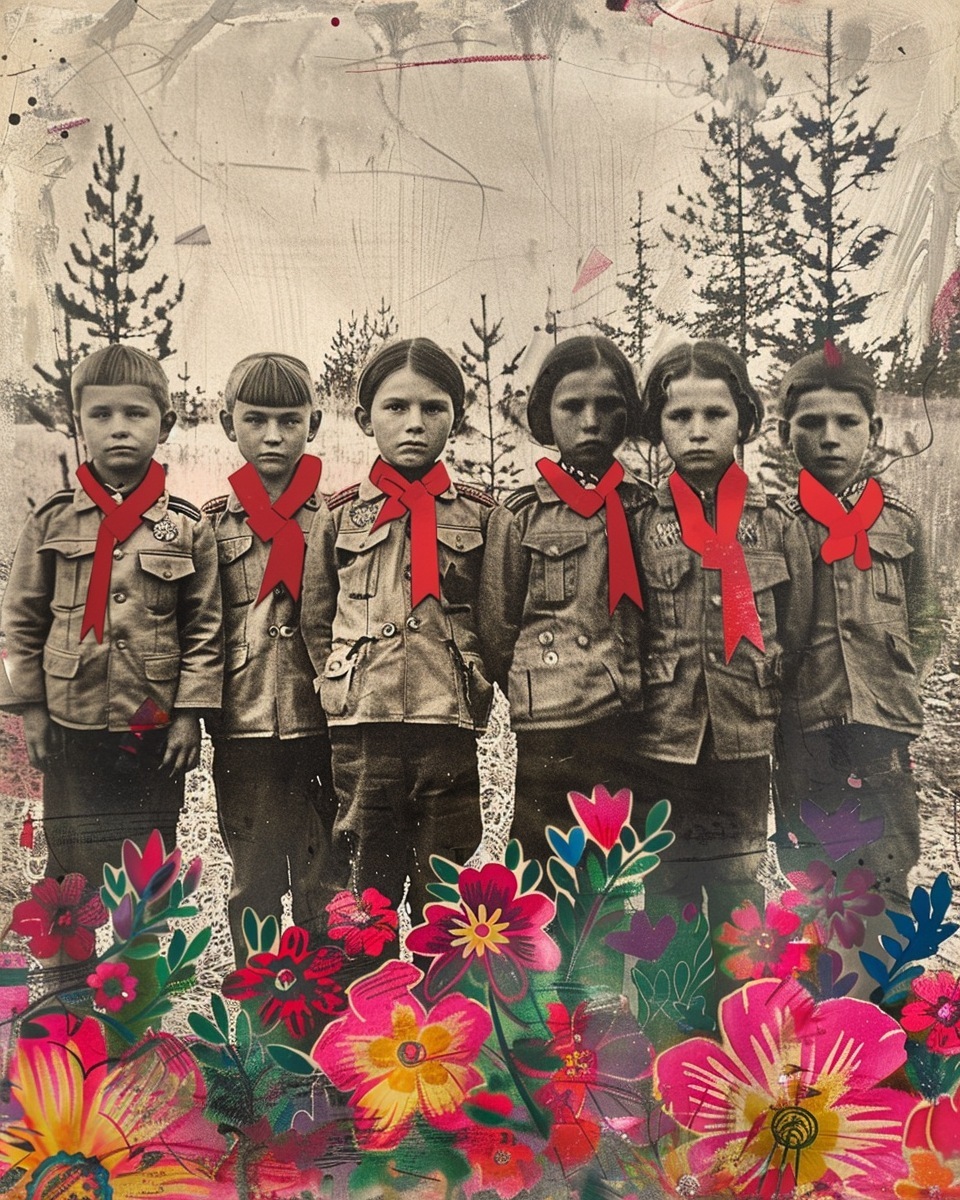 Пионерская линейка и цветы — Никита Мазанов, Детство