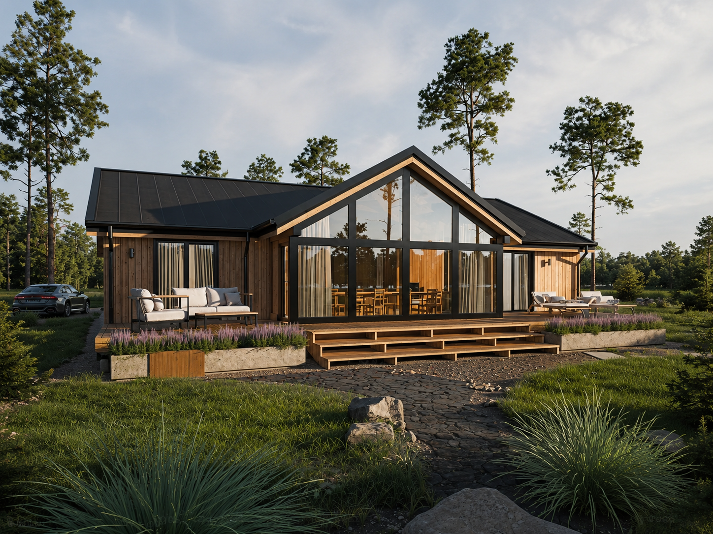 Современный загородный дом Ural House