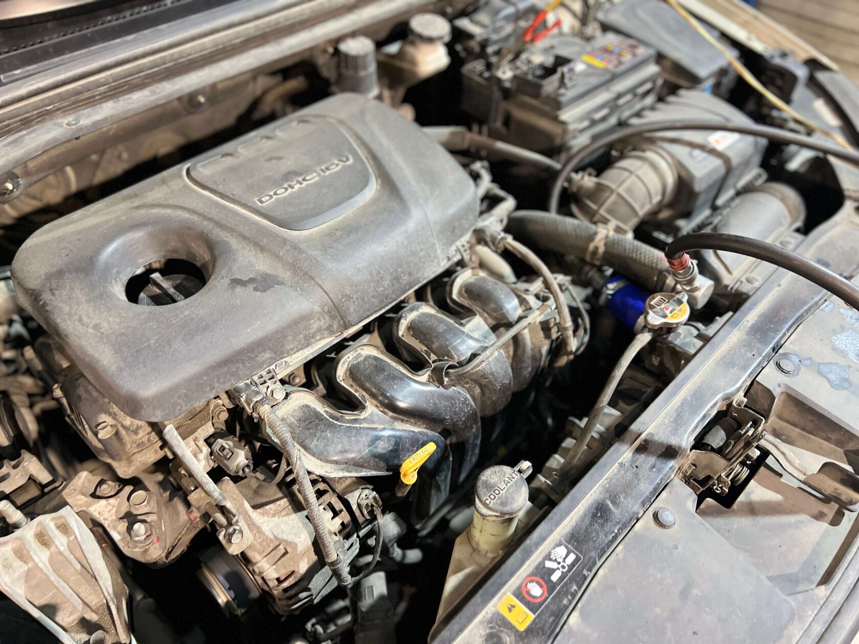 Подключение установки к Hyundai Elantra