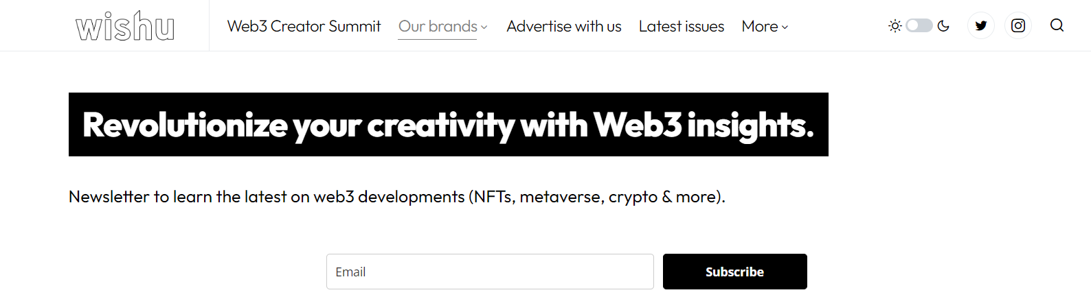 Web3 Creator Newsletter