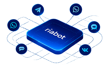 Интерфейс riabot для подключения соцсетей, мессенджеров и каналов общения с клиентами